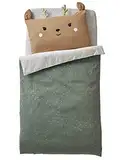 VERTBAUDET Bettbezug für Babys, Grün Forest Oeko-Tex®, Grün, 100 x 120 cm
