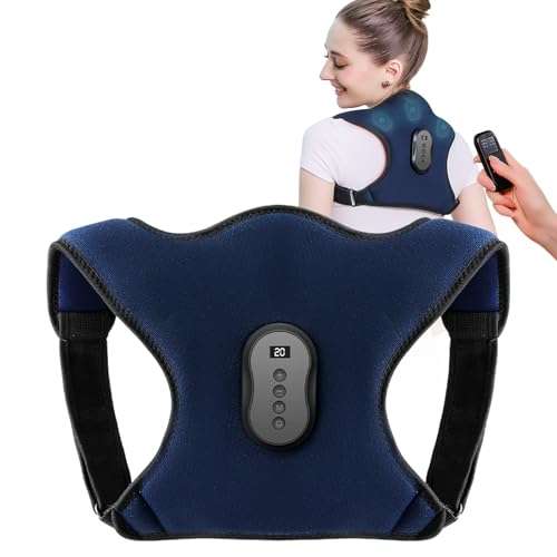 EPROICKS Haltungskorrektor mit Vibrationsalarm & Wärmetherapie, Schulter-Nacken-Massagegerät, Medizinisch Zertifizierte Rückenstütze für Büro, Yoga und Autofahren – Echtzeit-Haltungserkennung