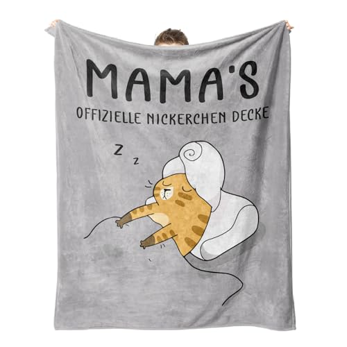 Juratar® Muttertagsgeschenke für Mama, Personalisierte Decke Geschenke für Mama Muttertag, Mamas Geburtstagsgeschenk Kuscheldecke, Mutter Geschenk Muttertagsgeschenk, Weiche Fleece Decke 62 * 52 Zoll