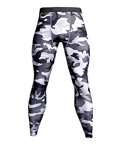 SOMTHRON Herren Hose Sport Fashion Pants Sport Leggings Lange Base-Sports Layer Gamaschen Laufhose für Männer Tarnung Fitness Strumpfhosen, Sporthose Sommer Herbst, S-3XL