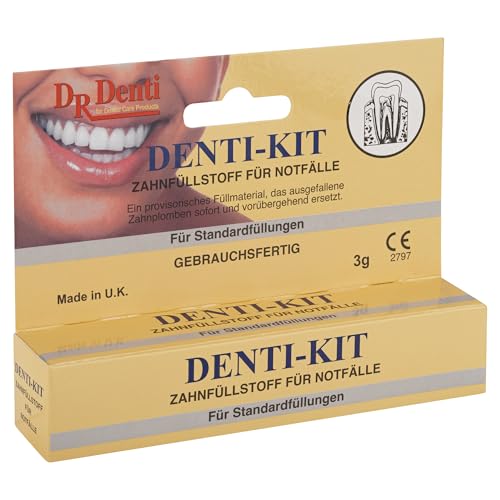 Dr. Denti-Kit - Zahnfüllung für ausgefallene Plomben, Orange, 3 g (1er Pack)