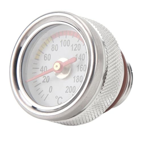 Motoröltemperaturanzeige 0 Bis 200 ℃ Einfache Installation, Robuste Motorrad-Öltemperaturanzeige aus Metall