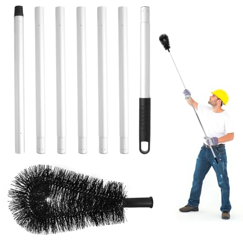 Dachrinnenreiniger Mit Teleskopstange 228cm Dachrinnen Reinigungsset Dachrinnenreiniger Bürste Ausziehbar Für Dachrinnenschutz Schutz Vor Marder Und Anderen Ungeziefer