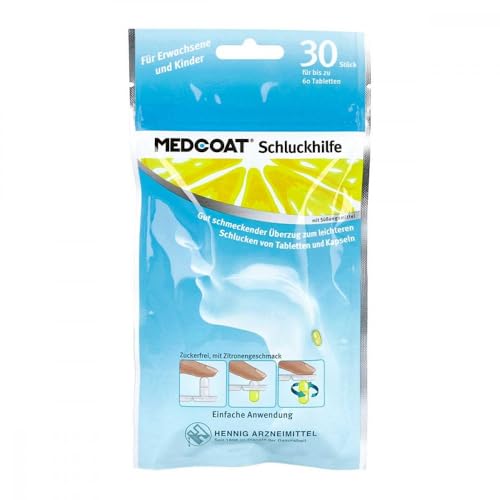 MEDCOAT Schluckhilfe 30 Stk. | Überzug für große & unangenehm schmeckende Tabletten & Kapseln