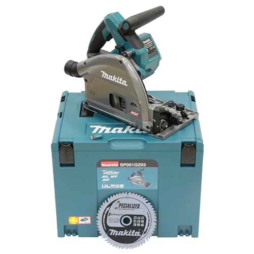Makita SP001GZ03 Akku-Tauchsäge 56mm 40V max. (ohne Akku, ohne Ladegerät) im MAKPAC, Petrol
