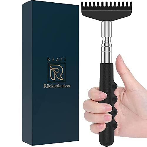 Robuster Rückenkratzer Um Jede Juckende Stelle Zu Erreichen, mit Verstärktem Teleskop und Extra Breitem Kopf für Maximale Kratzfläche. Rückenkratzer Teleskop Ausziehbar von 20 bis 68 cm Kratzhand