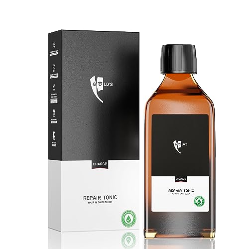 GØLD's Repair Tonic Haarwasser für Männer - Belebende Haut- und Haarpflege für Bart, Kopfhaare, trockene Kopfhaut, Schuppen, Haarausfall - 200ml