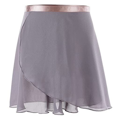 Ballettrock Wickelrock Tanz Rock Chiffon Tanzrock Verstellbarer Taille Krawatte für Mädchen und Damen