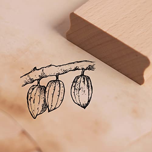 Motivstempel Kakaobohne Stempel 48 x 38 mm