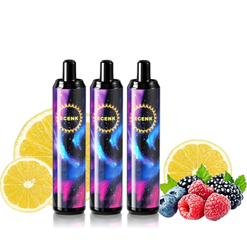 3 Stück - E Zigaretten Vape ohne Nikotin Verschiedene Super Sorten， 3er/pack 0mg Vape-Heater E Zigarette