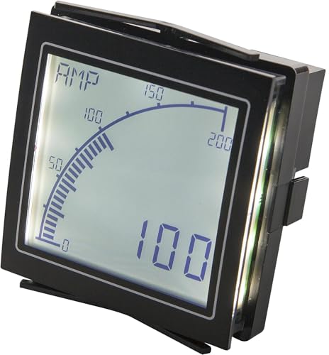 APM-M2-APO | TRUMETER APM PANEL METER, VOLT, CURRENT, FREQUENCY CONFIGURABLE, 2 OUTPUTS, POSITIVE LCD, 100-240VAC