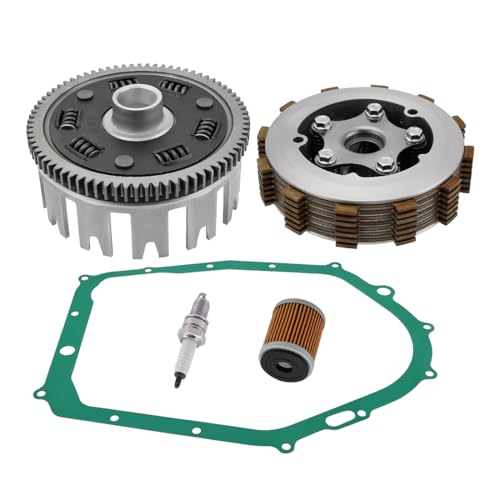 Mabutingti Kupplung & Korb Baugruppe Kit Schwerlast für Yamaha Raptor 350 2004-2013 Warrior 350 1987-2004 Kodiak 400 1993-1998 Big Bear 350 4x4 1987-1997 Big Bear 350 2x4 1996-1998 Moto-4 350