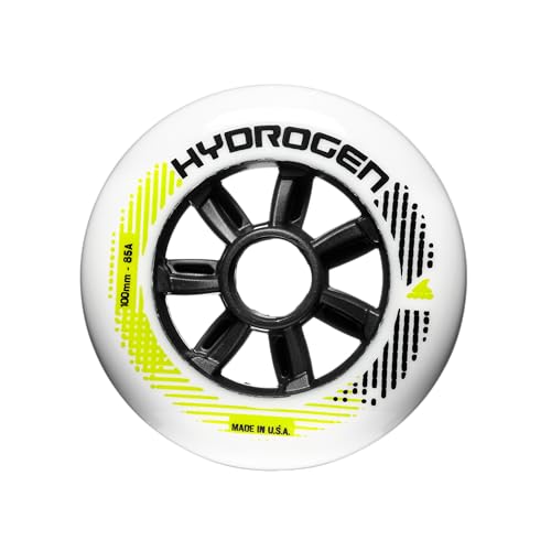 Rollerblade Unisex – Erwachsene HYDROGEN 100/85A (6PCS) Rollen, Weiss, 100mm/85A
