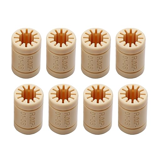 8PCS RJMP-01-06/RJMP-01-08/RJMP-01-10/RJ4JP-01-12 Linearlager Solide Kunststoff Lager 8mm Welle for 3D Drucker Teile Führung(RJMP-01-10)