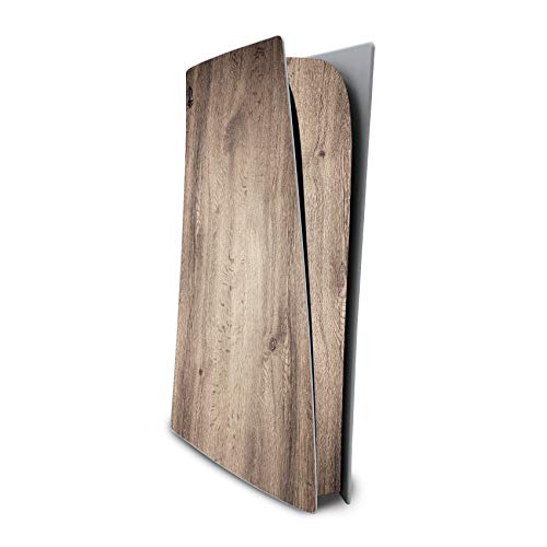 Finest Folia Schutzfolie kompatibel mit PS5 Sticker Hülle für Spiele Konsole Gehäuse Aufkleber Vinyl Folie Skin gegen Kratzer Design Cover RX023 (Digital Edition, Nr. 10 Holz)