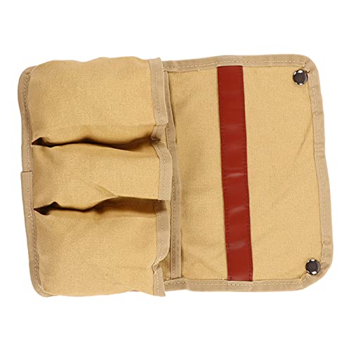 Zerodis Stuhl Armlehre Aufbewahrungstasche, Leinwand Rasenstuhlstuhltasche Strand Stuhl Seitungsbeutel Campingstuhl Arm Side Beutel für Klappstuhl Draußen mit Mehrfacher Tasche, Premium-Material