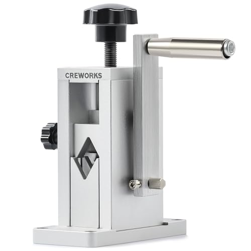 CREWORKS Manuelle Kabelabisoliermaschine 1,5-23mm Kabelschälmaschine Bohrbetriebene Abisoliermaschine mit Verstellbarem Zufuhrloch Abisolierwerkzeug Abisoliergerät Kupferdraht-Recycling