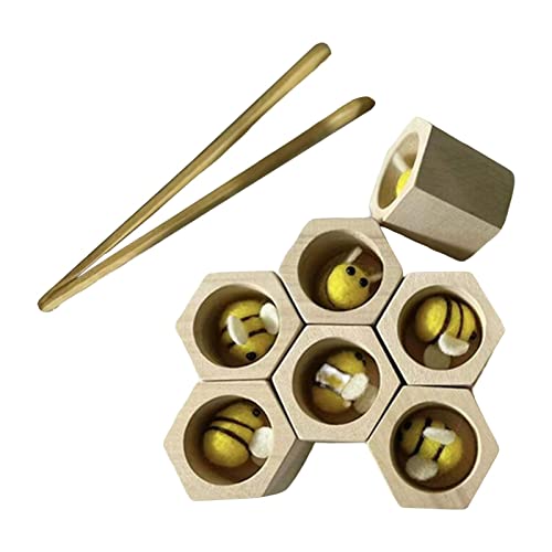 Baoblaze Montessori Bienenstock Spiel Feinmotorik Spielzeug für Kinder Säuglingsweihnachtsgeschenke