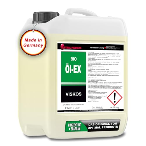 Bio Öl-Ex Entfetter sofortig auffallende Sauberkeit | schnell wirkend | Biologisch abbaubare Tenside | 5 Liter