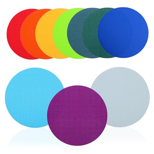 Milisten 10 Stück Bunte Nylon Teppichmarkierungen Bodenpunkte Für Das Klassenzimmer Teppichmarkierungen Teppichflecken Bodenflecken Aktivitäten Für Kleinkinder Klassenzimmer