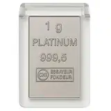 Goldschulz Platinum Platin als Geschenk - Platinbarren 1g in hochwertiger Kapsel + Echtheitszertifikat Platin 999,5