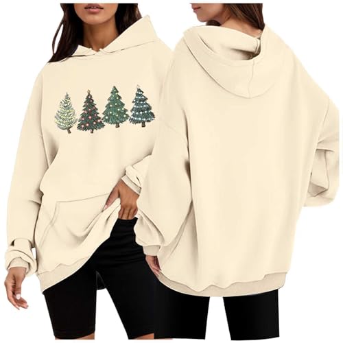 Christmas Activewear Shirts Tops für Herren Bademoden Damen große größe Bodies Damen Basic Hosen Herren Cargohosen Pullover Strickjacken für mädchen Pullover Damen schwarz(Beige, S)
