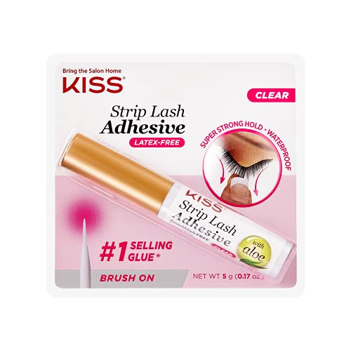 KISS Lash Glue Clear, Transparent, 5 g (1er Pack)