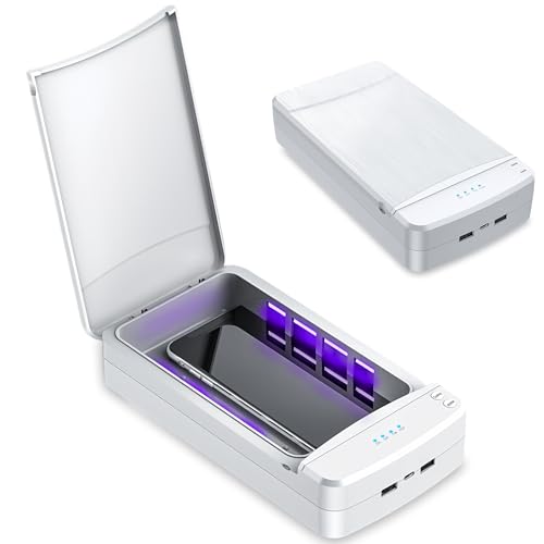 Professionelle Nail Art Sterilisator Box: WIYETY UV Lampe Sterilisator, Professionelle UV Desinfektionsgerät Mit Leisem Betrieb Geeignet für Nagelwerkzeuge und Nagelsalons (weiß)
