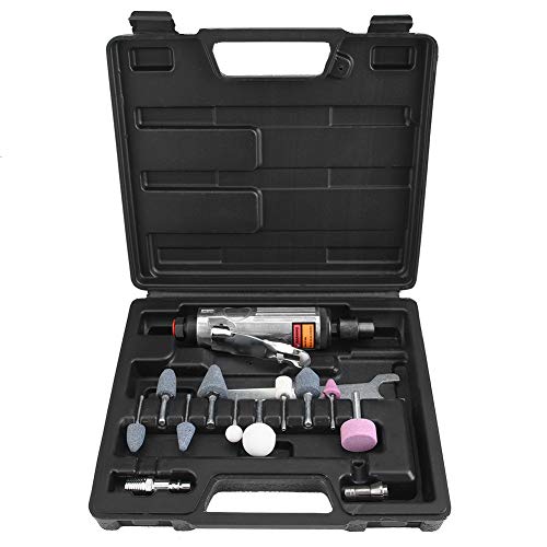 Hochleistungs -Metall -Pneumatik -Schleifermaschine - Poliermühle Werkzeug -Set für Effizientes Schleifen, Finishing und Polieren von Formen, Schmuck, Glas und Mehr - Kompakt,
