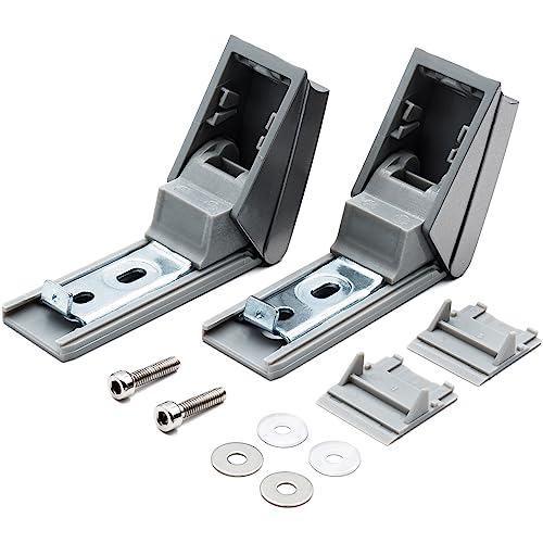 Türgriff Reparaturset Kühlschrank Scharnier für Kühlschrank Türgriffe kompatibel/Ersatz für Liebherr Reparatursatz 9590178 wie 9590190 Türgriff Reparatur silber,Kunststoff,Metall