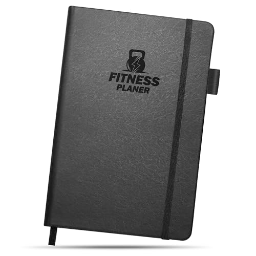 BIROYAL Trainingstagebuch Deutsch mit 186 Workout für dein Krafttraining, Undatierte Trainingsbuch A5, Fitness Journal für Fitnessenthusiast, Workout Gym Buch für Bodybuilding im Gym & ​Heimtraining