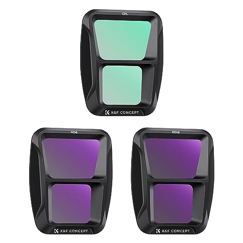 K&F Concept Air 3 ND Filtersets,3er Pack CPL,ND8, ND16 Filter kompatibel mit DJI Air 3
