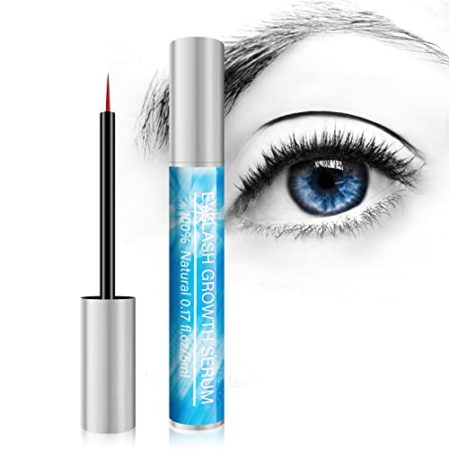 Wimpernwachstumsserum, Wimpernserum, Augenbrauenverstärker und Wimpernserum für Wachstum und Dichte, Wimpernserum für längeres, volleres, stärkeres Wachstum (blau)