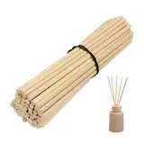 100 Stück Stäbchen Für Raumduft,30cmx3mm Rattanstäbchen Für Raumduft,Holzstäbchen Für Raumduft,Raumduft Diffuser Stäbchen,Bambusstäbchen Für Raumduft,Für Raumduft,Büro,Zuhause (Holzfarbe)