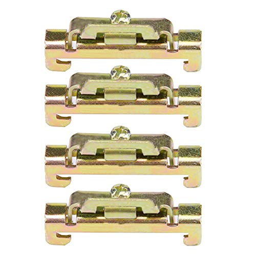 10 -pcs -Set von 35 mm DIN Schiene Fester Klemmungsclip für Relaismontage, Premium Eisenkonstruktion, Bequem zu Bedienen (Metall 10 Modell)