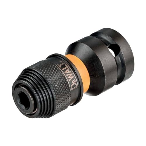 DEWALT Adapter Schlagschrauber 1/2 auf 1/4, Gelb/ Schwarz, 5.1 cm