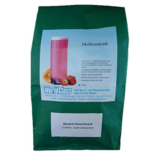 Molke Natur/Neutral 1 kg Molkepulver Wellnessdrink Eiweiß Fastenkur Badezusatz Süssmolke Molkenprotein Shake
