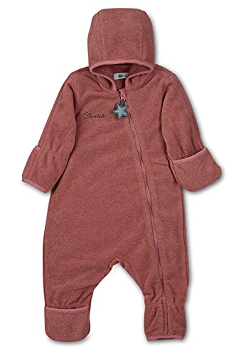 Sterntaler Unisex Baby Overall, Hellrot Melange, 80