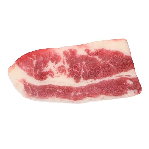 Kisangel Künstliches Rindfleisch Modell Simulierte Lebensmitteldekoration Realistische Rindfleischscheiben für Fotografie und Kochspielzeug Lebensechte Attrappe für Fleischgeschäft Sicher