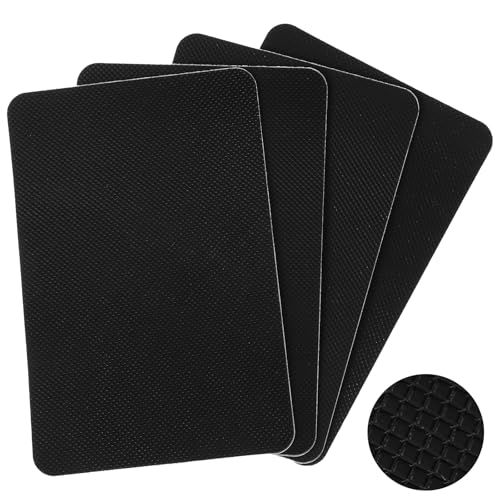 WY LIGHTING LEVEL 4 Stück Anti Rutsch Pads Selbstklebende Rutschfester GummisBoden Gummi zum Aufkleben Schneidbar Schuhsohlen Protektoren Geräuschreduzierungsaufkleber selbstklebend für Alle Größen