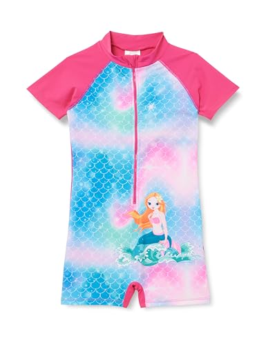 Playshoes UV-Schutz Einteiler Unisex Kinder Badeanzug Schwimmanzug Badebekleidung, Meerjungfrau, 122/128