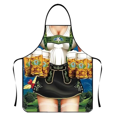 WUSJCOF Oktoberfest Kostüm Damen, Oktoberfest Schürze, Oktoberfest Dirndl, Bayerische Schürze