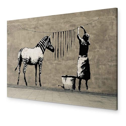 murando - Leinwand Bilder Vlies Leinwandbild 1 tlg Kunstdruck modern Wandbilder Groß XXL Wohnzimmer Wanddekoration Design Wand Wandbild - Bansky Street Art Bild b-C-0726-b-a