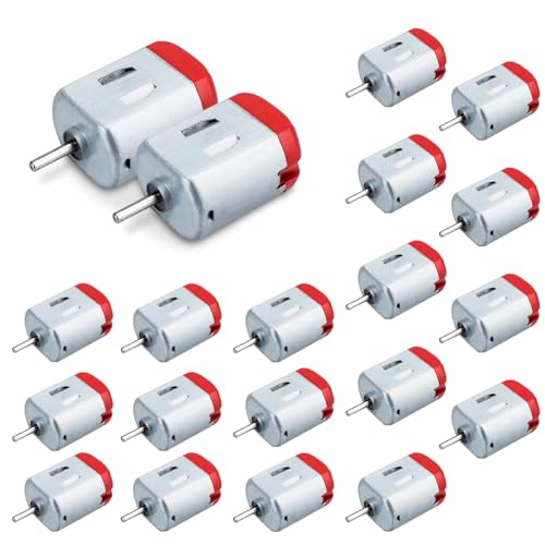 GERUI 20 Stück Mini Motor DC 1.5V-6V Micro130 Elektromotor 23000RPM Starker Magnetischer Motor für Spielzeug Auto Roboter DIY Fan Wissenschaft Projekt STEM
