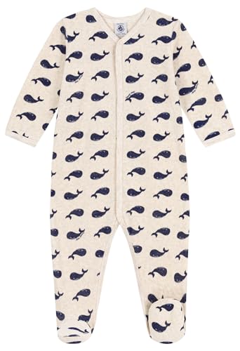 Petit Bateau A0AX3 Langärmliger Schlafanzug Unisex Baby Montelimar/Medieval 3 Monate