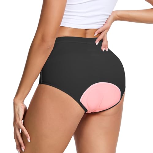 MEETWEE Damen Radunterhose, Fahrradhose Kurz Radlerhose Fahrrad Unterwäsche mit 4D Gel Gepolstert, Fahrradunterhose Atmungsaktiv Schnelltrocknend Radhose