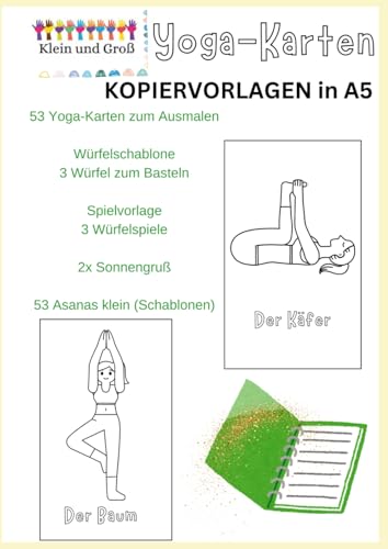 Yoga-Karten: Kopiervorlagen in A5
