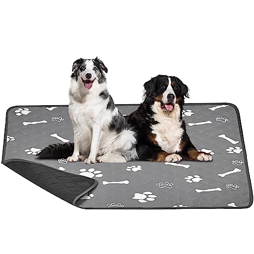 Petbank Haustier Urinunterlage, Hunde PIPI matten 90*100cm, Wiederverwendbare Hundetrainingspads Wasserdicht Pee Pads Hundematte Haustier Trainingsunterlagen für Welpen,Alte,oder inkontinente Hunde