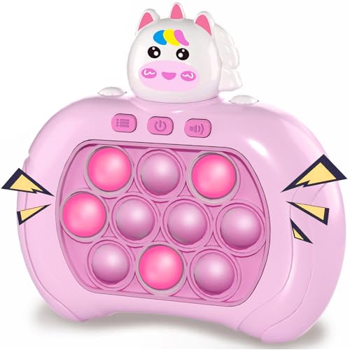 Quick Push Pop Game Fidget Toys Pro für Kinder & Erwachsene, Handheld-Spiel, schnelle Puzzle-Spielmaschine, Push-Bubble-Stress-Spielzeug, Geschenk für Jungen, Mädchen, Teenager