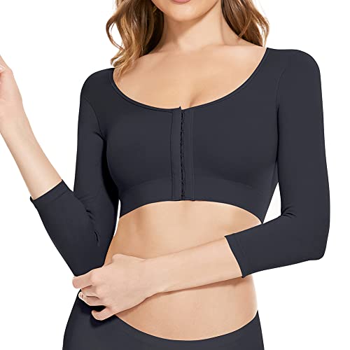 KSKshape Damen Arm Shaper Former Figurformende Shapewear Post Chirurgisch Kompression Körperhaltung Buckel Korrektor Top,Schwarz,XL